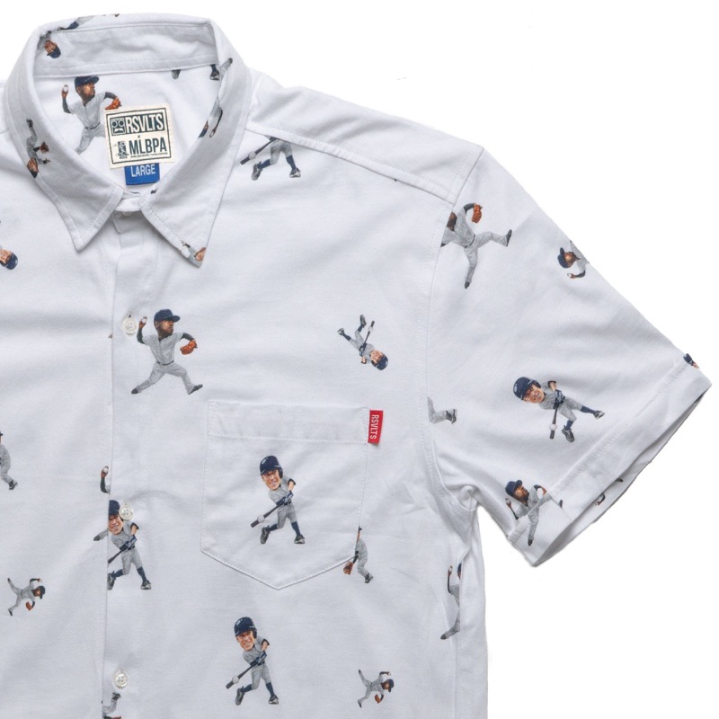RSVLTS New York Bobbles KUNUFLEX Short Sleeve Shirt — front view