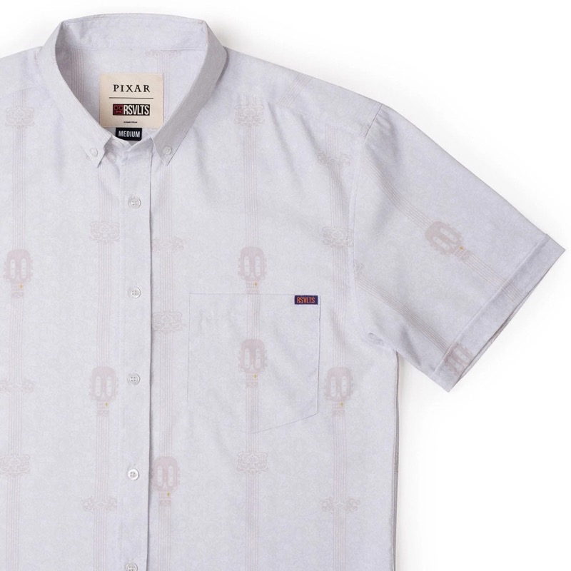 RSVLTS Don’t Fret KUNUFLEX Short Sleeve Shirt in White — front view