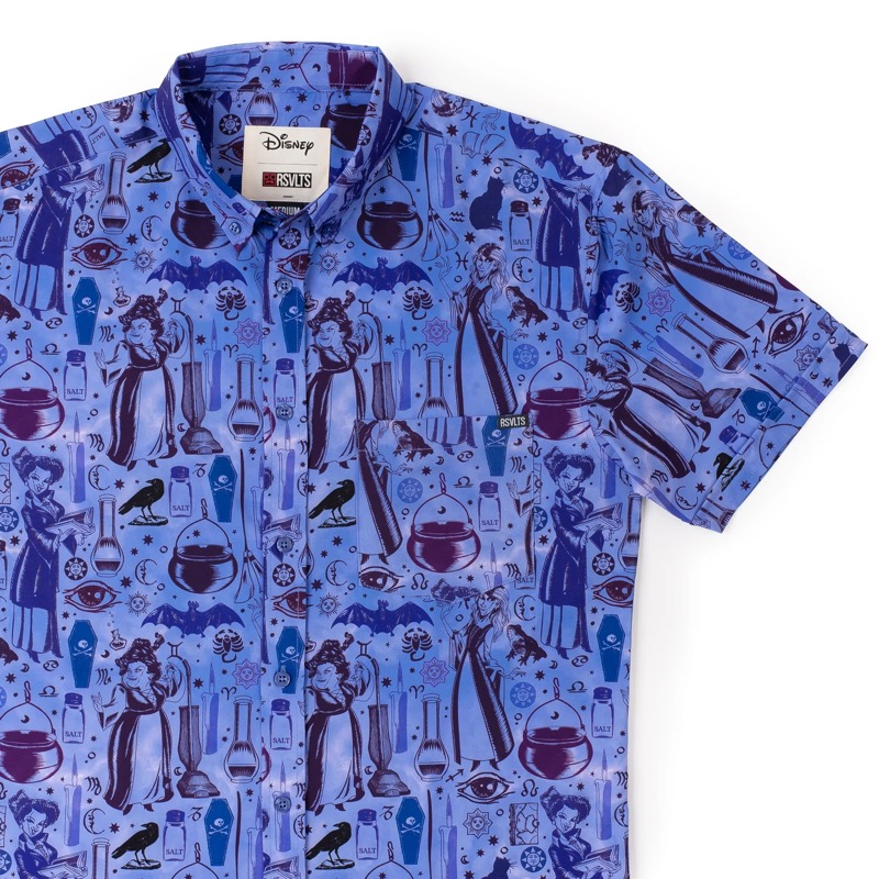 RSVLTS The Sanderson Brew KUNUFLEX Short Sleeve Shirt in Blue — front view