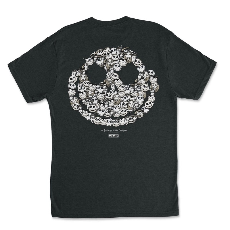RSVLTS Smile Crewneck Tee in Black — front view