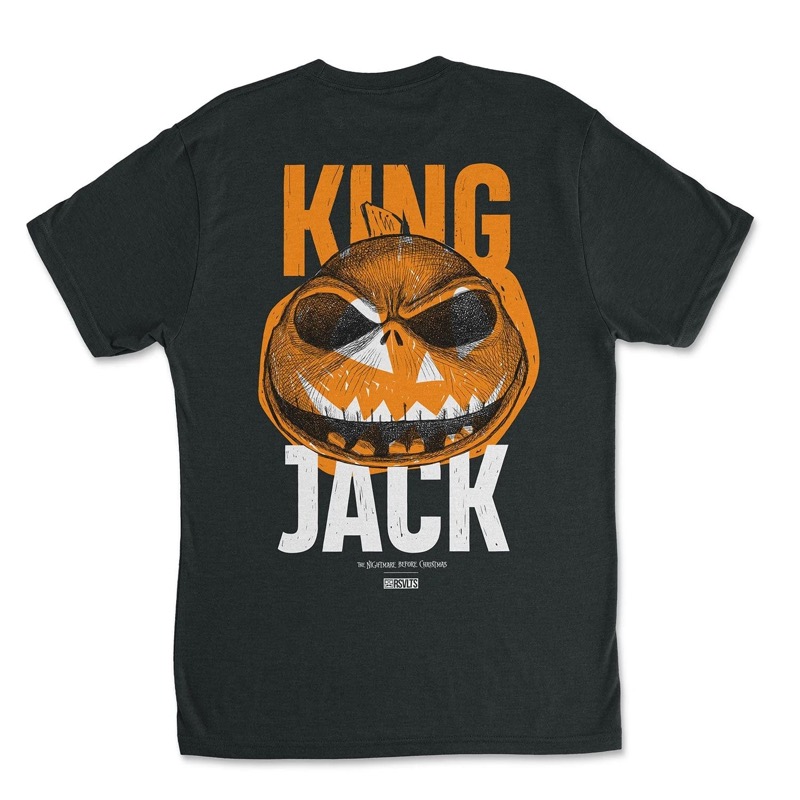 RSVLTS King Jack Crewneck Tee in Black — front view