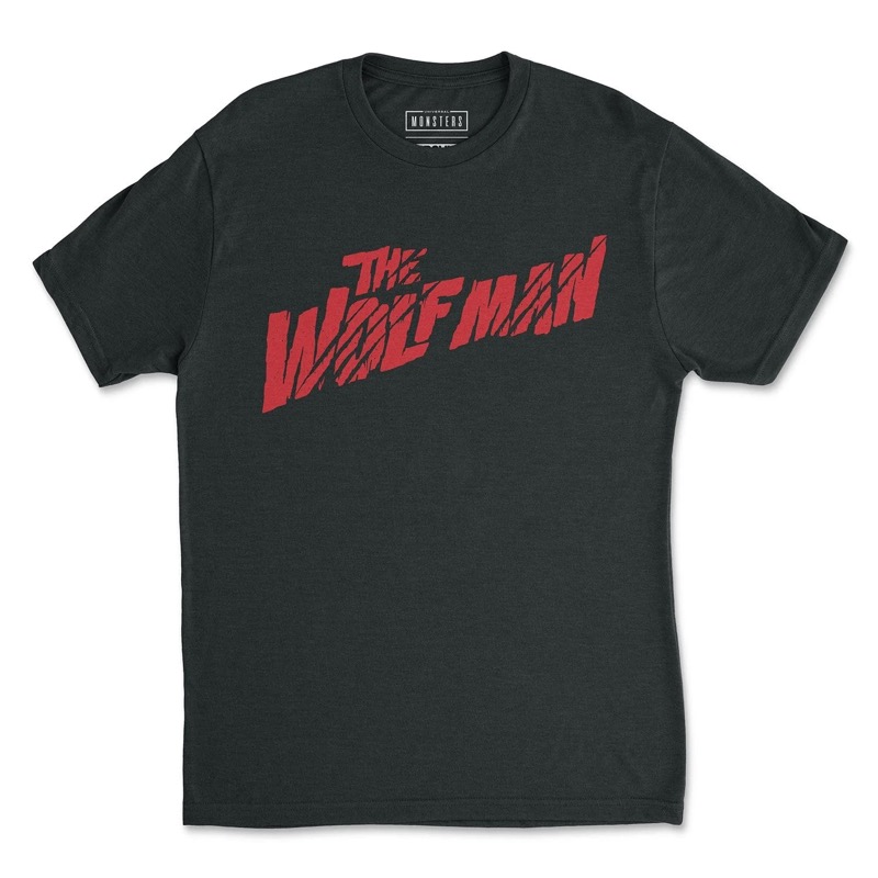 RSVLTS Wolfman Crewneck Tee in Black — front view