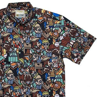 RSVLTS Legends & Lifeguards KUNUFLEX Short Sleeve Shirt in Multicolor — front view