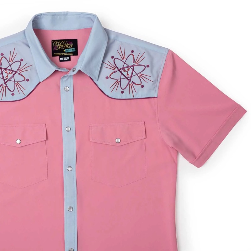 RSVLTS The Eastwood Roper Short Sleeve Shirt in Red — front view