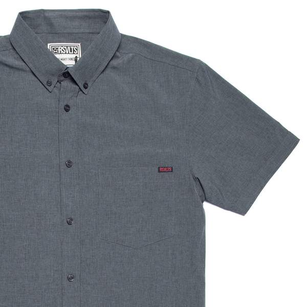 RSVLTS Solid Heather KUNUFLEX Short Sleeve Shirt — detail 14