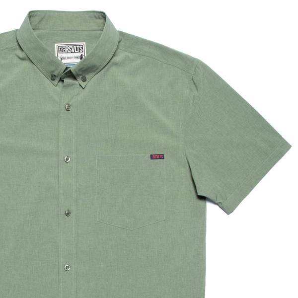 RSVLTS Solid Heather KUNUFLEX Short Sleeve Shirt — detail 15