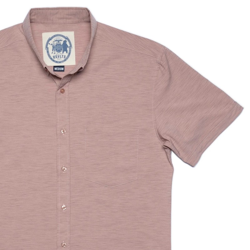 RSVLTS Solid Heather KUNUFLEX Short Sleeve Shirt — detail 4