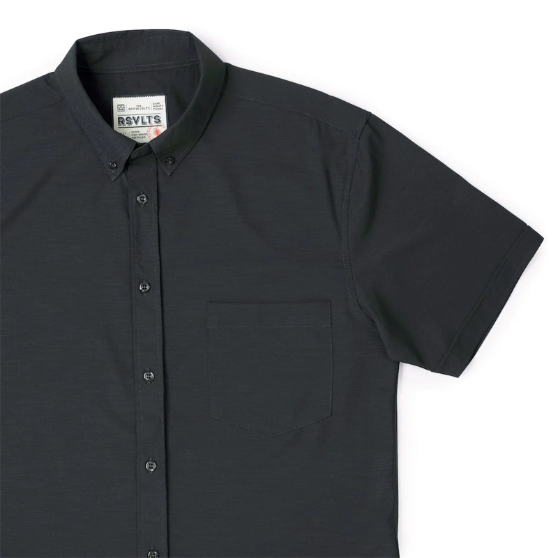 RSVLTS Solid Heather KUNUFLEX Short Sleeve Shirt — detail 5