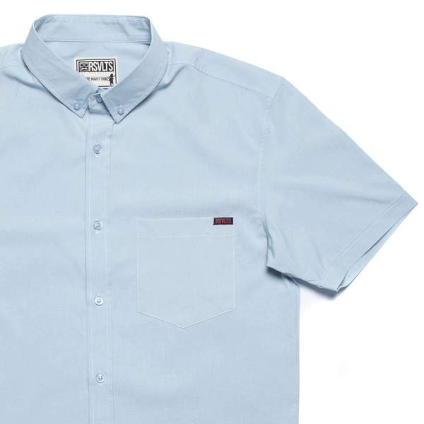 RSVLTS Solid Heather KUNUFLEX Short Sleeve Shirt — detail 9