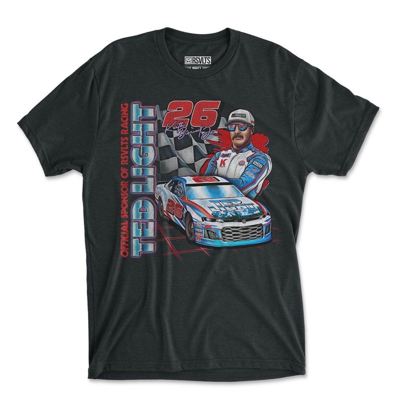 RSVLTS Keith Biscuit Jr. Crewneck Tee in Black — front view