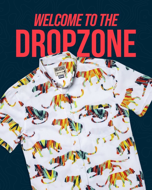 RSVLTS Sex Panther KUNUFLEX Short Sleeve Shirt in White — detail 2