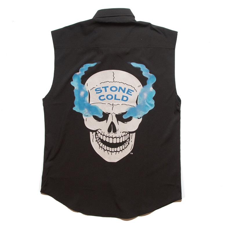 RSVLTS Stone Cold 3:16 KUNUFLEX Short Sleeve Shirt in Black — front view