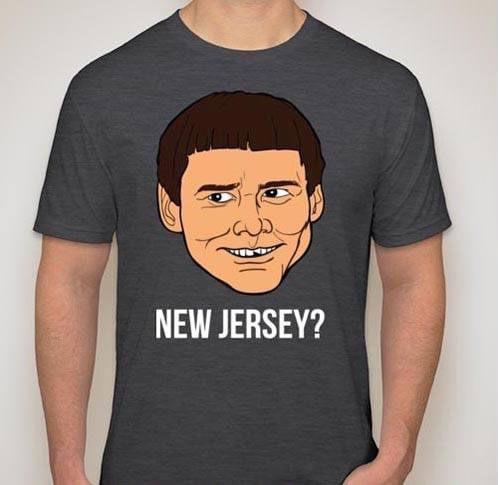 RSVLTS New Jersey? Crewneck Tee in Multicolor — front view
