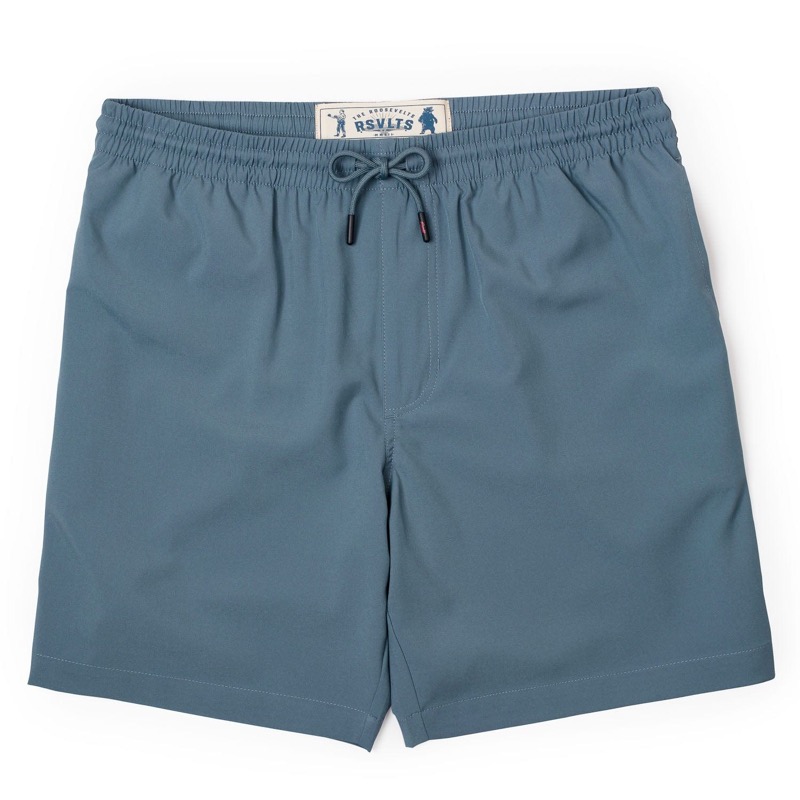 RSVLTS Summer Storm Hybrid Shorts in Gray — front view