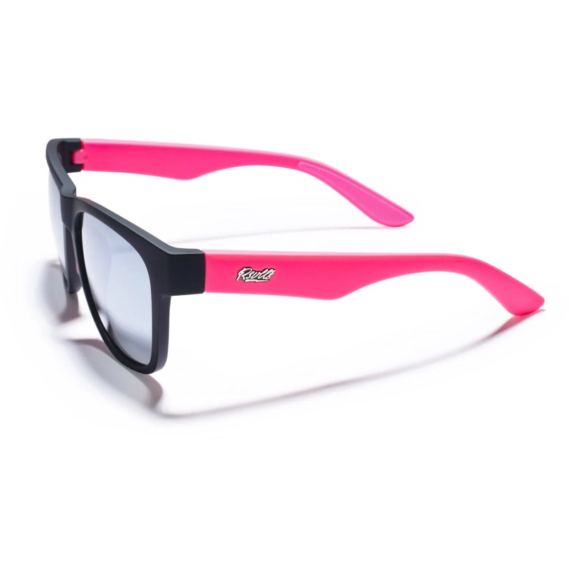 RSVLTS Electric Pink Sunglasses in Red — front view