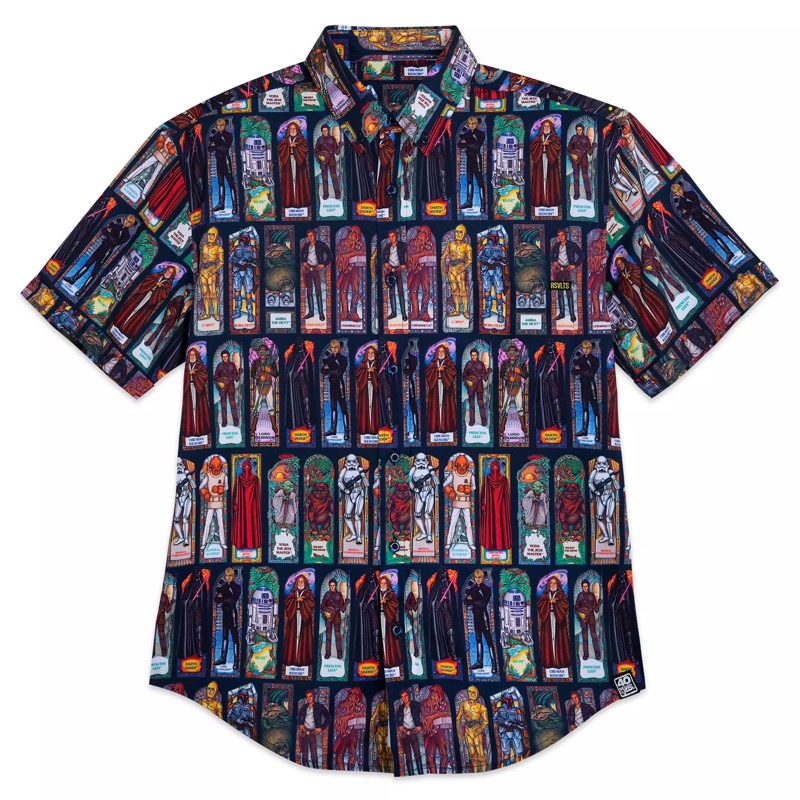 RSVLTS Jedi Temple KUNUFLEX Short Sleeve Shirt in Multicolor — front view