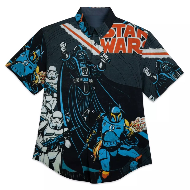 RSVLTS Space In-Vaders KUNUFLEX Short Sleeve Shirt in Gray — front view