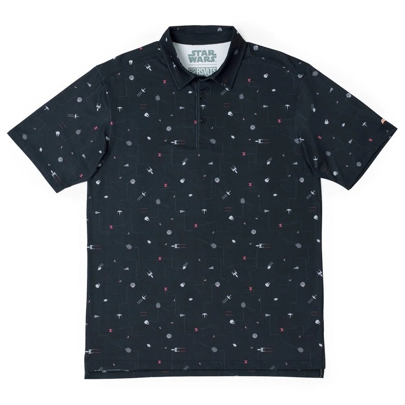 RSVLTS Stay On Target All-Day Polo in Black — front view