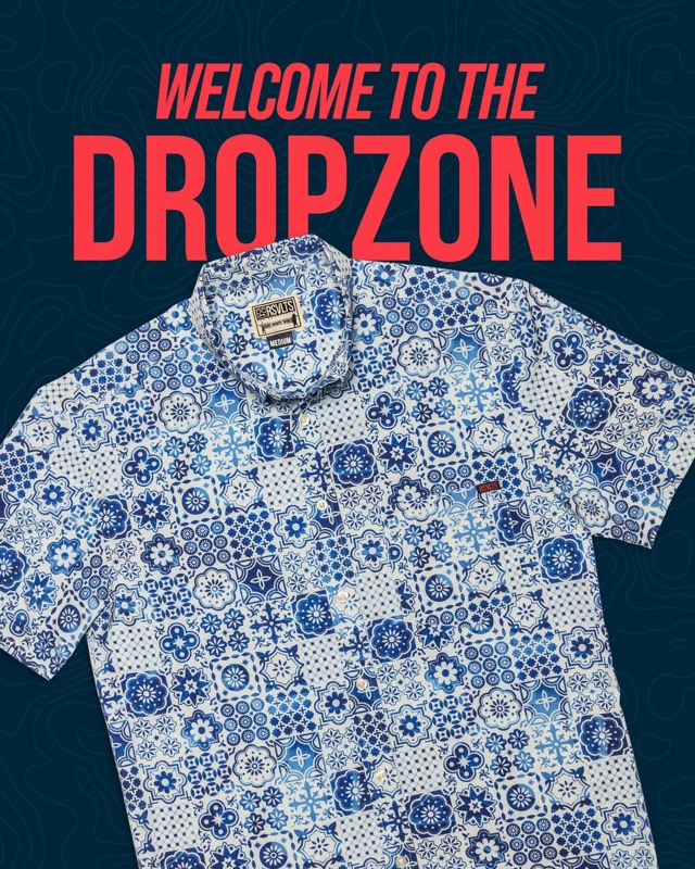 RSVLTS Talavera Azul KUNUFLEX Short Sleeve Shirt in White — front view