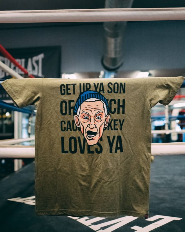 RSVLTS Get Up! Crewneck Tee in Green — front view