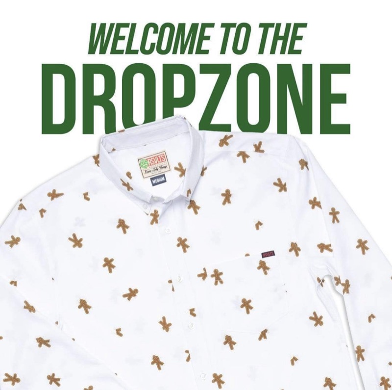 RSVLTS Gingerbread Massacre Long Sleeve Shirt in White — detail 2