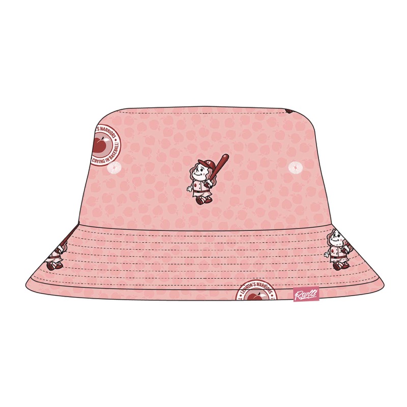 RSVLTS Lennon’s Warriors Bucket Hat in Red — front view