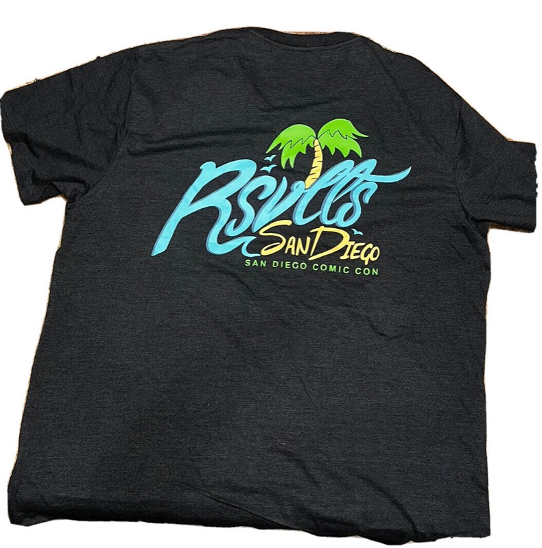 RSVLTS RSVLTS San Diego Crewneck Tee in Black — front view