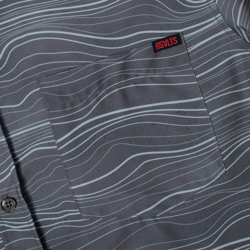 RSVLTS Beskar Steel KUNUFLEX Short Sleeve Shirt in Gray — detail 3