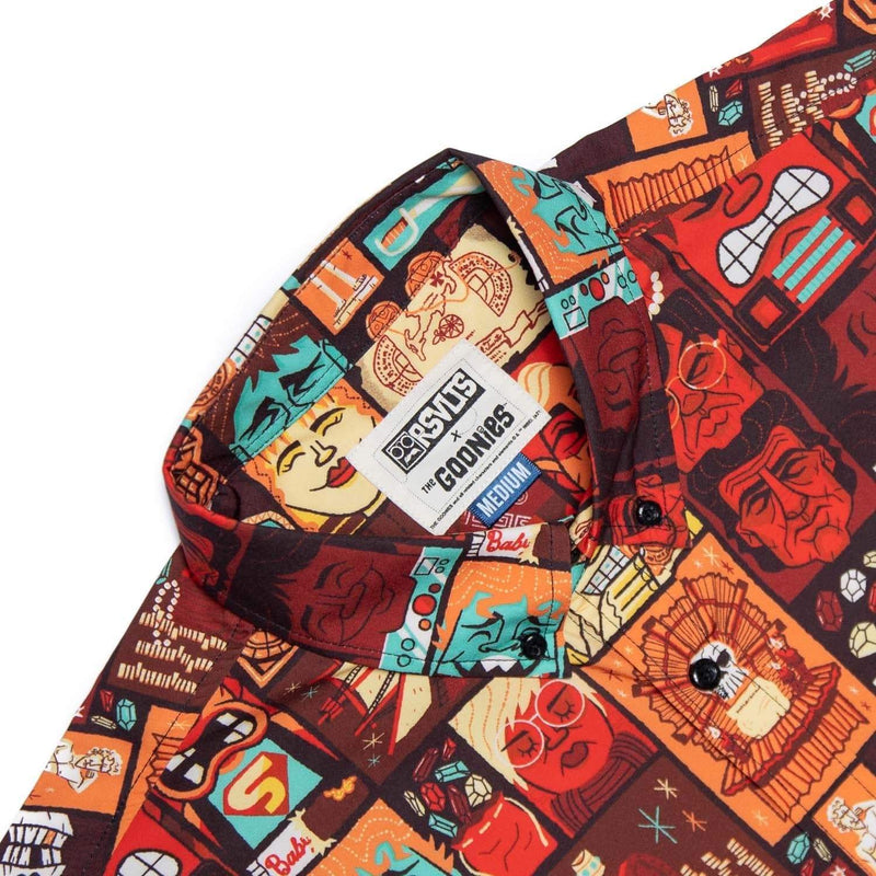RSVLTS Tiki KUNUFLEX Short Sleeve Shirt in Orange — detail 2