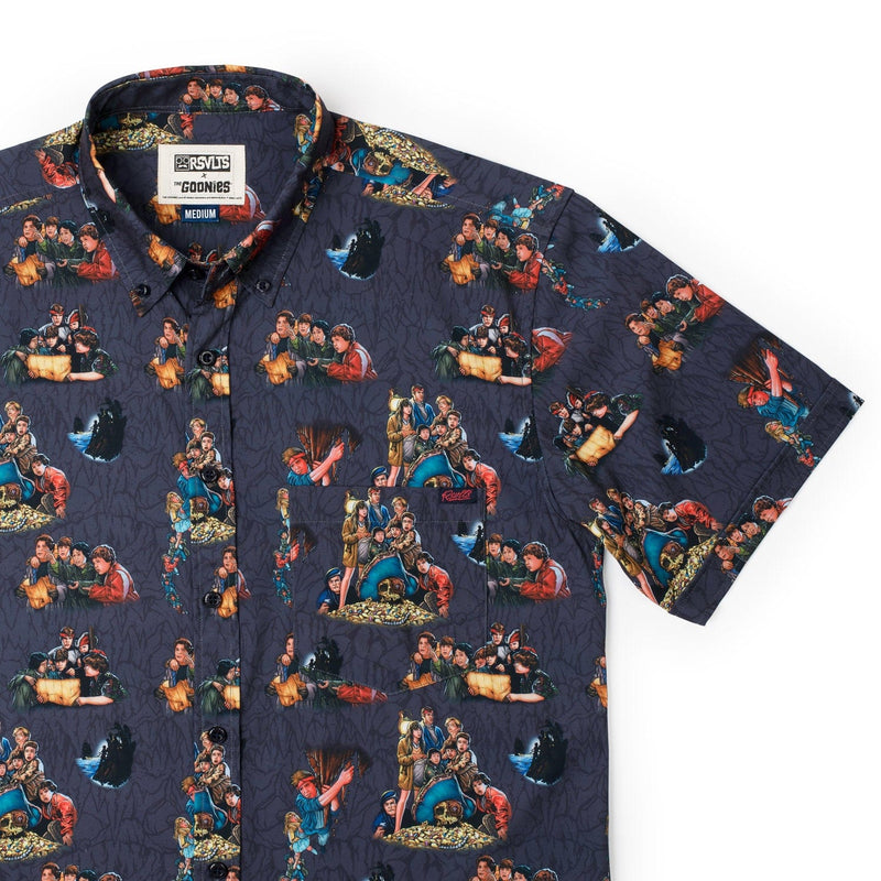 RSVLTS Montage KUNUFLEX Short Sleeve Shirt in Gray — front view