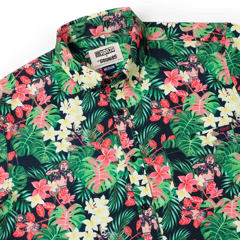 RSVLTS Truffle Shuffle KUNUFLEX Short Sleeve Shirt in Green — detail 3
