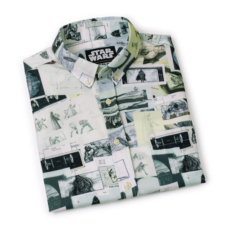 RSVLTS Building An Empire KUNUFLEX Short Sleeve Shirt in Green — detail 6