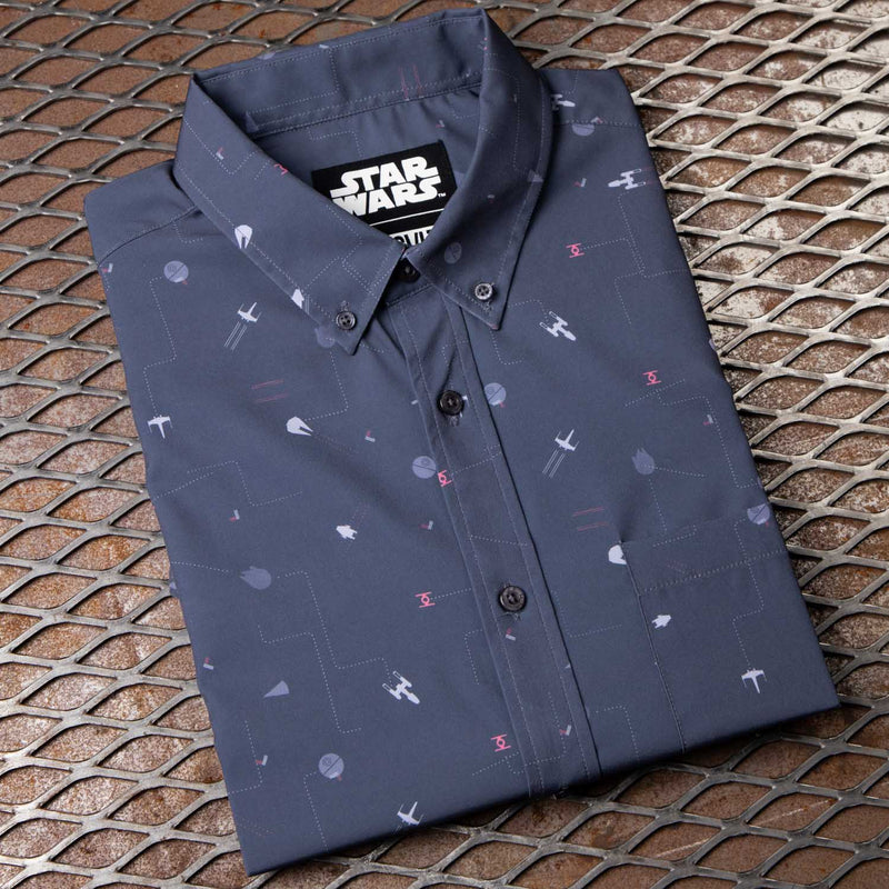 RSVLTS Stay on Target KUNUFLEX Short Sleeve Shirt in Gray — detail 2