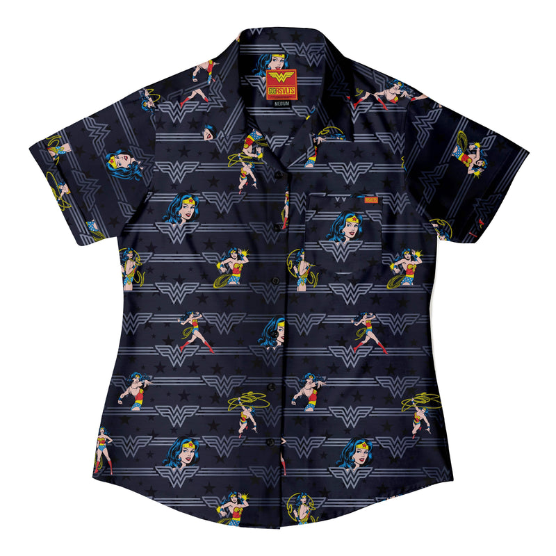 RSVLTS Legacy of Wonder Women's KUNUFLEX Short Sleeve Shirt — front view