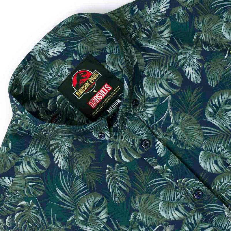 RSVLTS Clever Girl KUNUFLEX Short Sleeve Shirt in Green — detail 2
