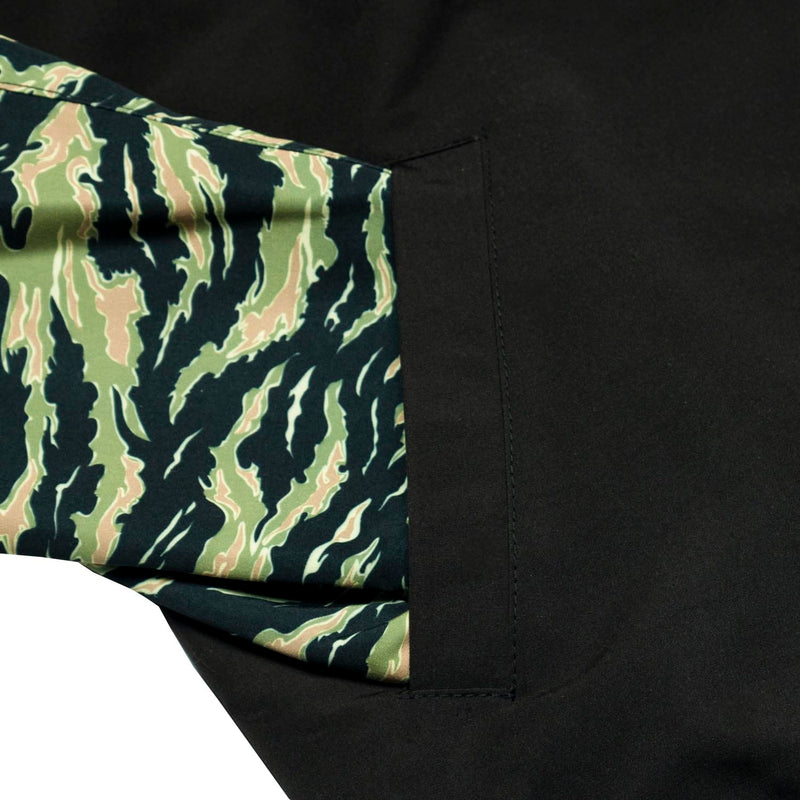 RSVLTS The Teddy Bomber Reversible Bomber Jacket in Black — detail 3