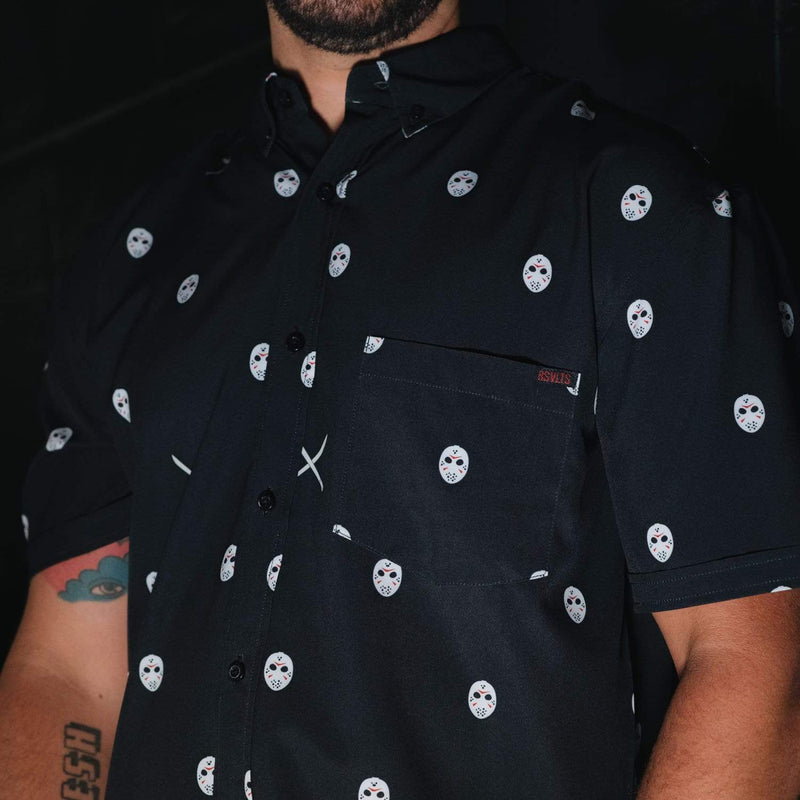 RSVLTS Greetings from Crystal Lake KUNUFLEX Short Sleeve Shirt — detail 5