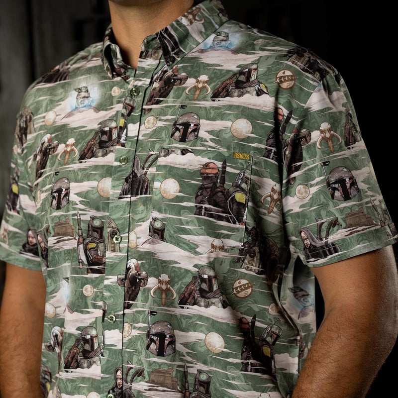 RSVLTS Rebirth KUNUFLEX Short Sleeve Shirt in Black — detail 4