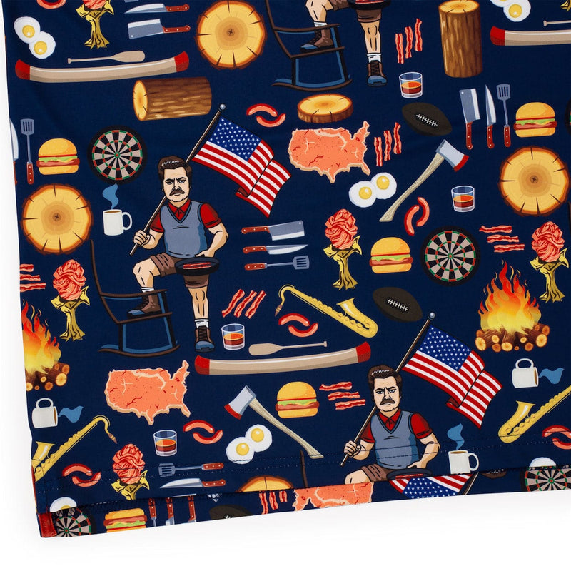 RSVLTS Ron Swanson's Polo of Greatness All-Day Polo in Blue — detail 7