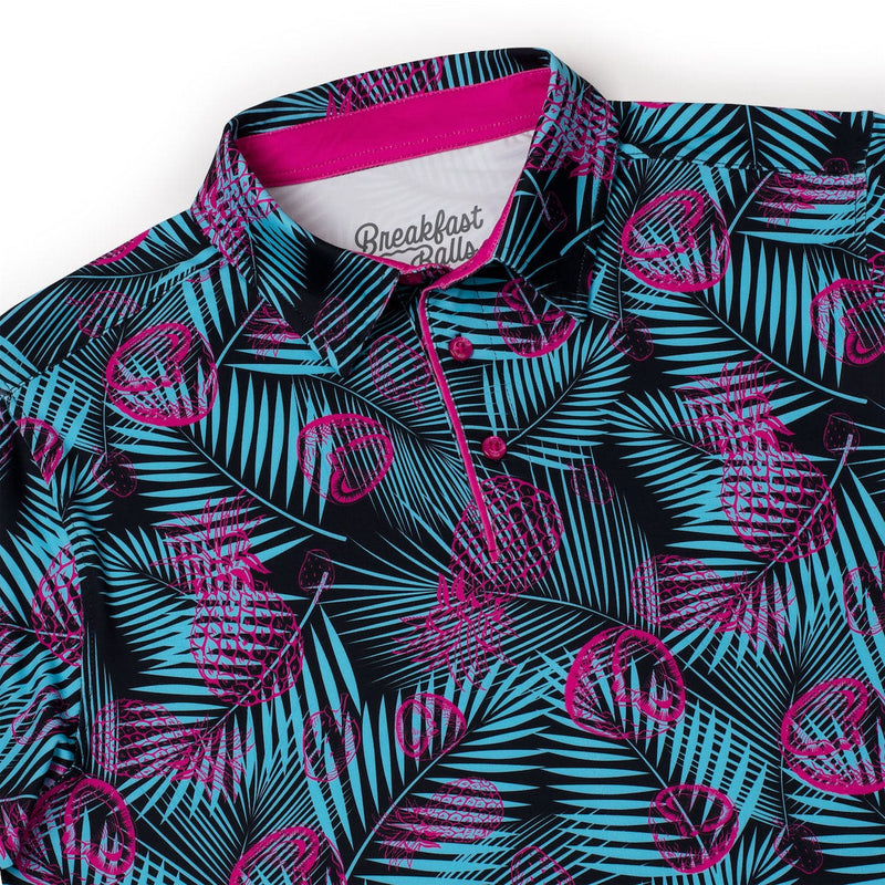 RSVLTS Miami Vice All-Day Polo in Black — detail 10