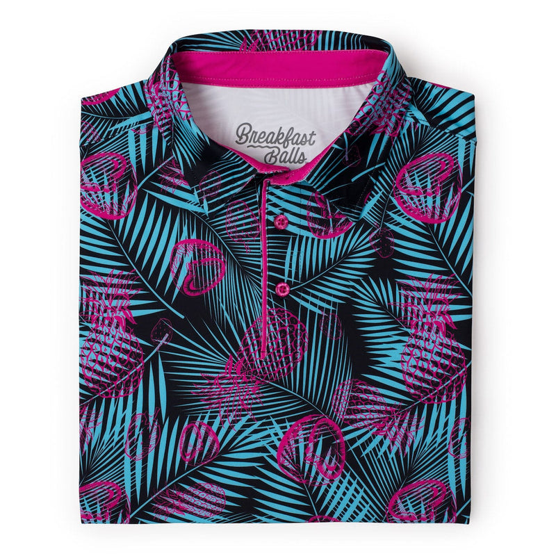 RSVLTS Miami Vice All-Day Polo in Black — detail 11