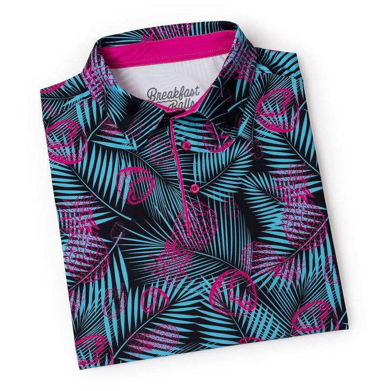 RSVLTS Miami Vice All-Day Polo in Black — detail 12