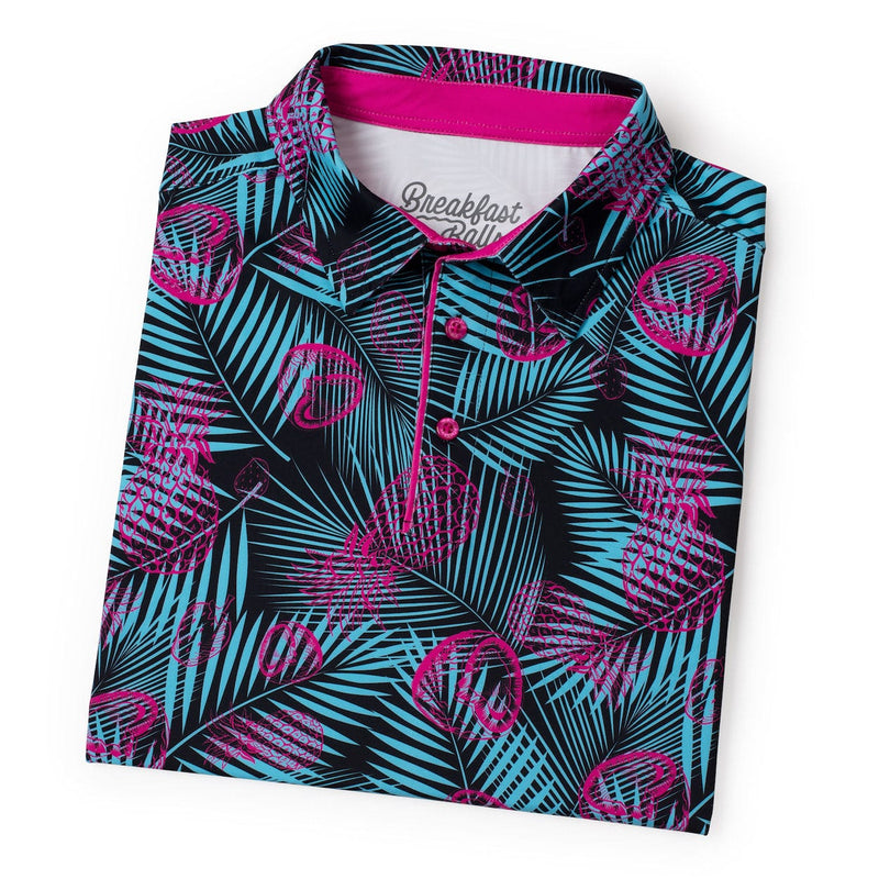 RSVLTS Miami Vice All-Day Polo in Black — detail 3
