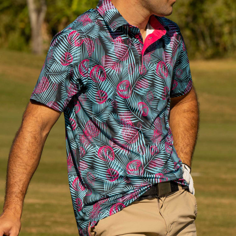 RSVLTS Miami Vice All-Day Polo in Black — detail 5