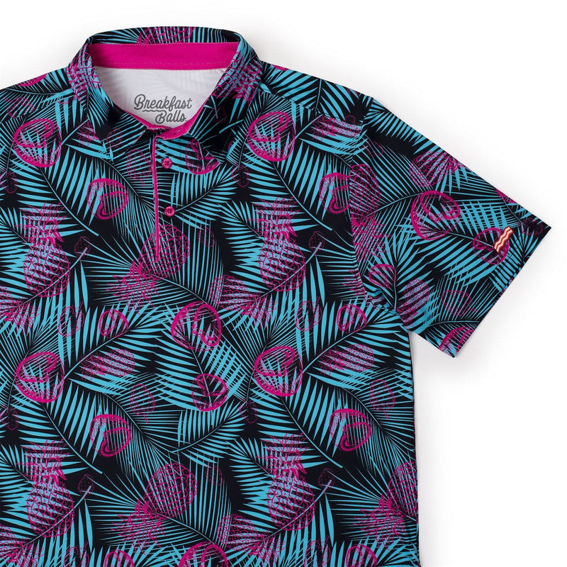 RSVLTS Miami Vice All-Day Polo in Black — detail 6