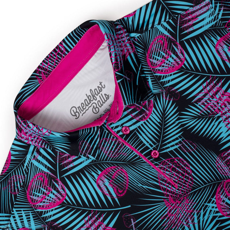 RSVLTS Miami Vice All-Day Polo in Black — detail 7