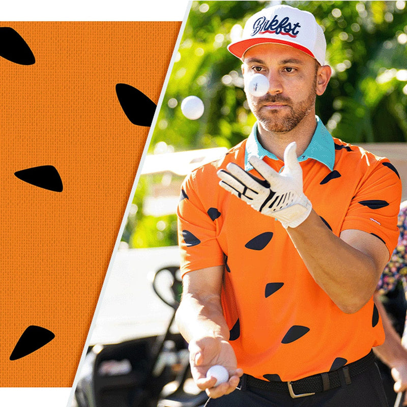RSVLTS Flop Shot Freddy All-Day Polo in Orange — detail 2