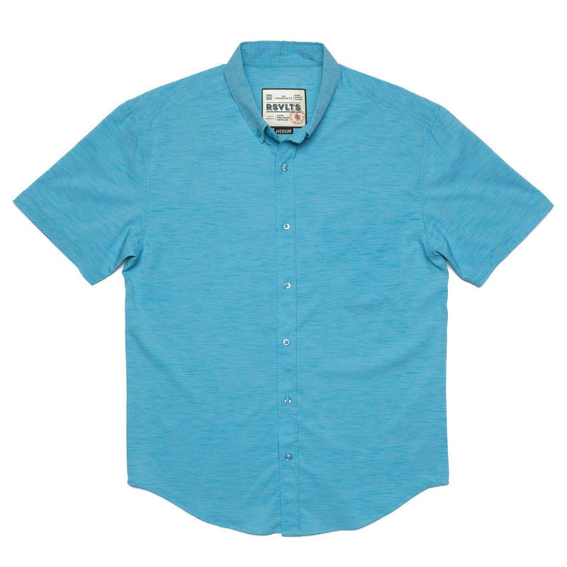 RSVLTS Sky High KUNUFLEX Short Sleeve Shirt in Blue — detail 4