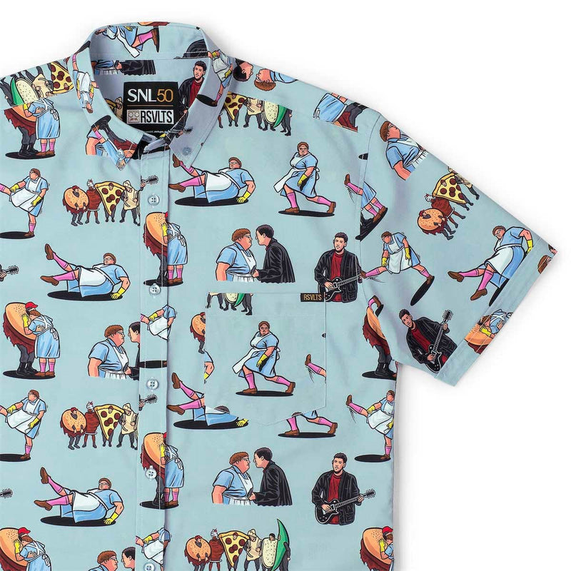 RSVLTS Lunch Lady Land KUNUFLEX Short Sleeve Shirt — front view