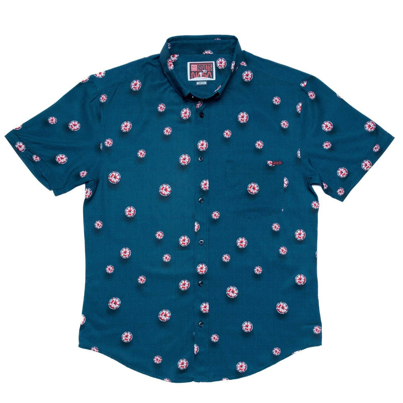 RSVLTS Dare Mighty Things KUNUFLEX Short Sleeve Shirt in Black — detail 2